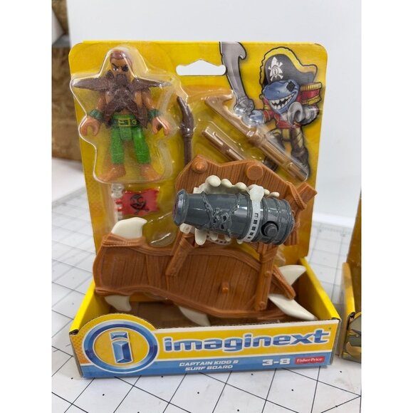 imaginext PIRATE Sets Captain Kid Deckhand Skeleton Cannon New in Box 3 Sets - Picture 2 of 13